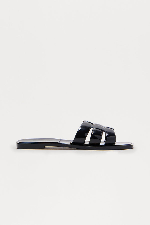 Mira Slip On Sandals - Black