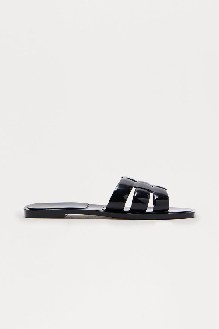 Mira Slip On Sandals - Black