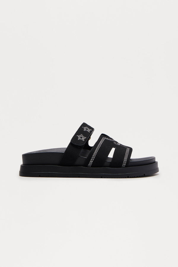 Lavine Casual Slides - Black