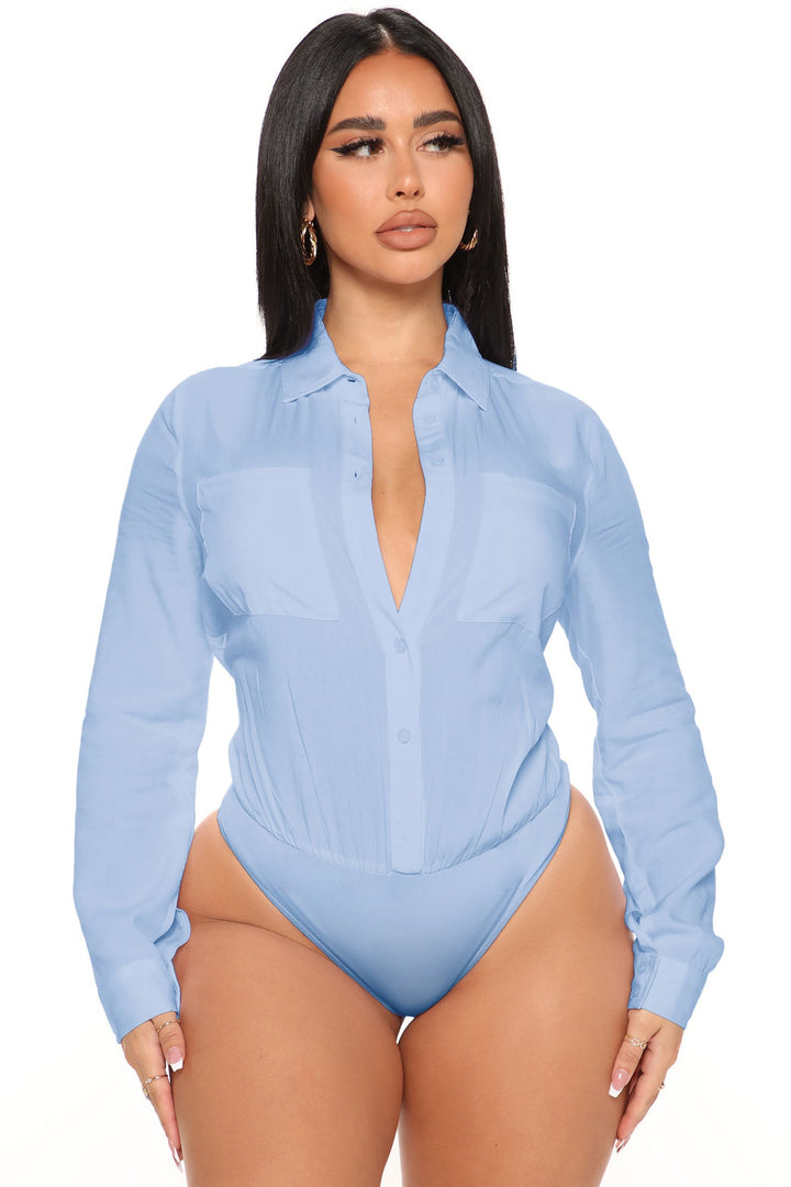 You Better Work Bodysuit - Blue