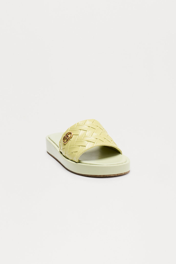 Sage Woven Slip On Sandals - Sage
