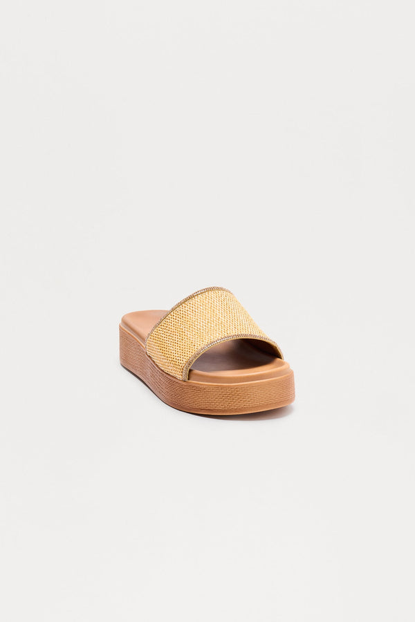 Koryn Platform Sandals - Natural