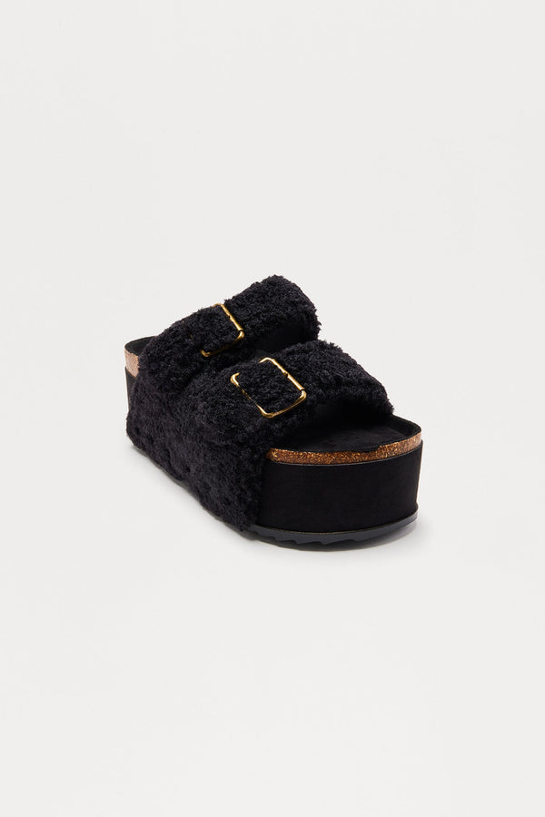 Deacon Sherpa Platform Slides - Black