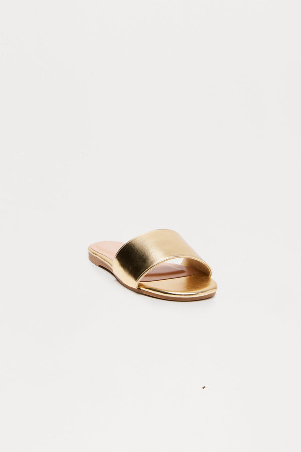 Jovan Slip On Sandals - Gold