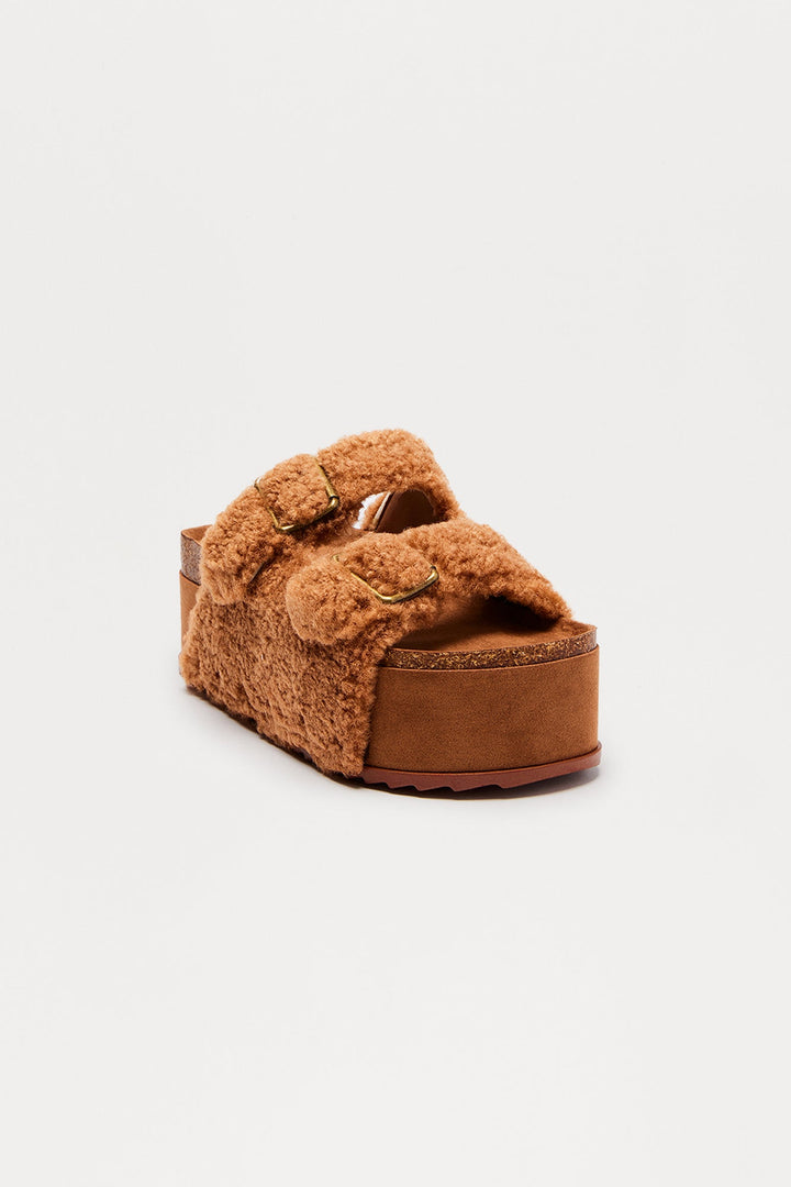 Deacon Sherpa Platform Slides - Brown