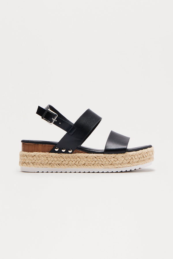 Swell Slingback Sandals - Black