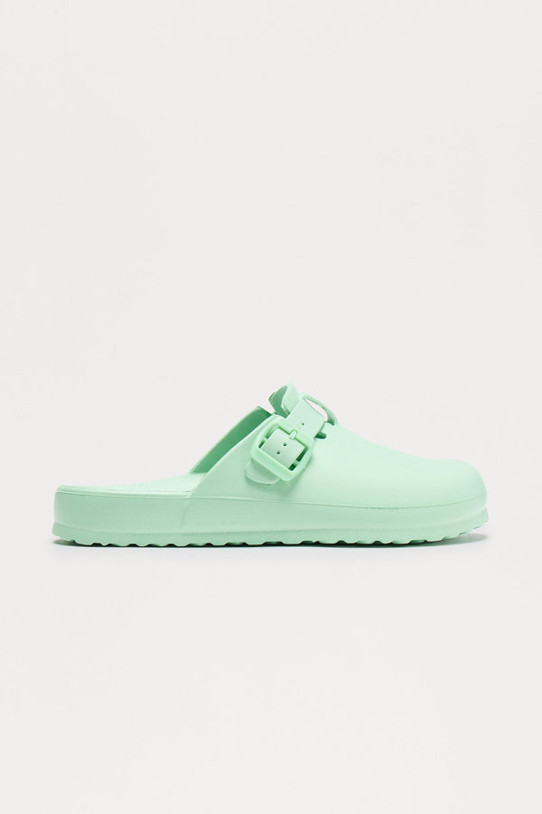 Mellow Buckle Slides - Mint