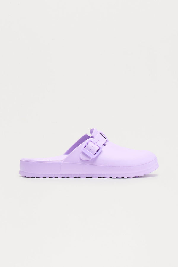 Mellow Buckle Slides - Purple