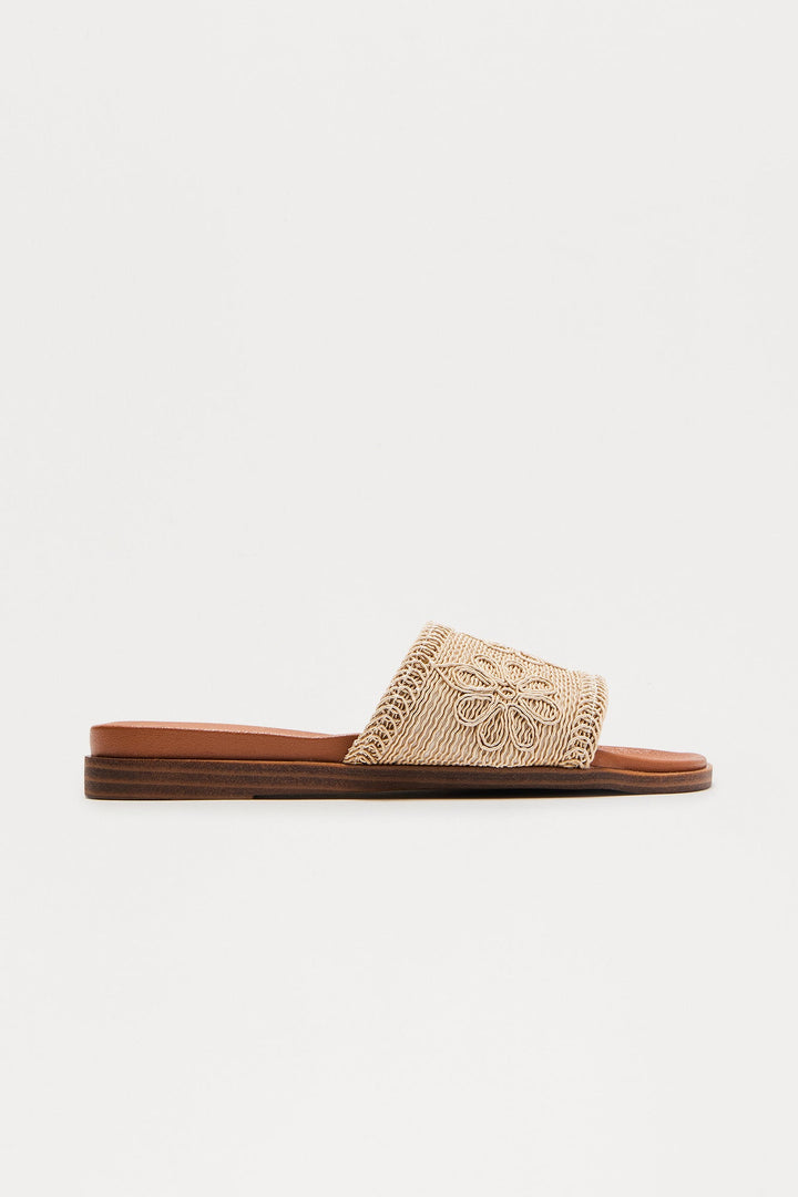 Edie Slip On Sandals - Taupe