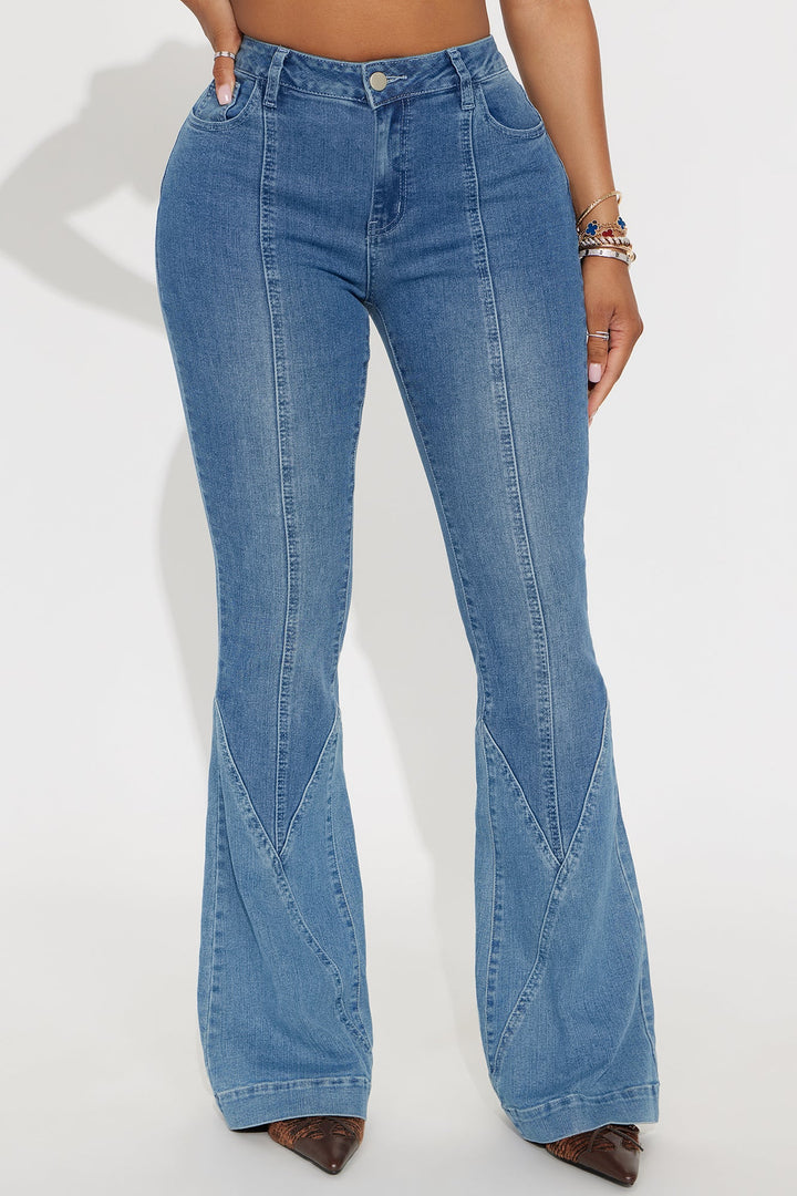 Just A Dreamer Flare Jeans - Medium Wash