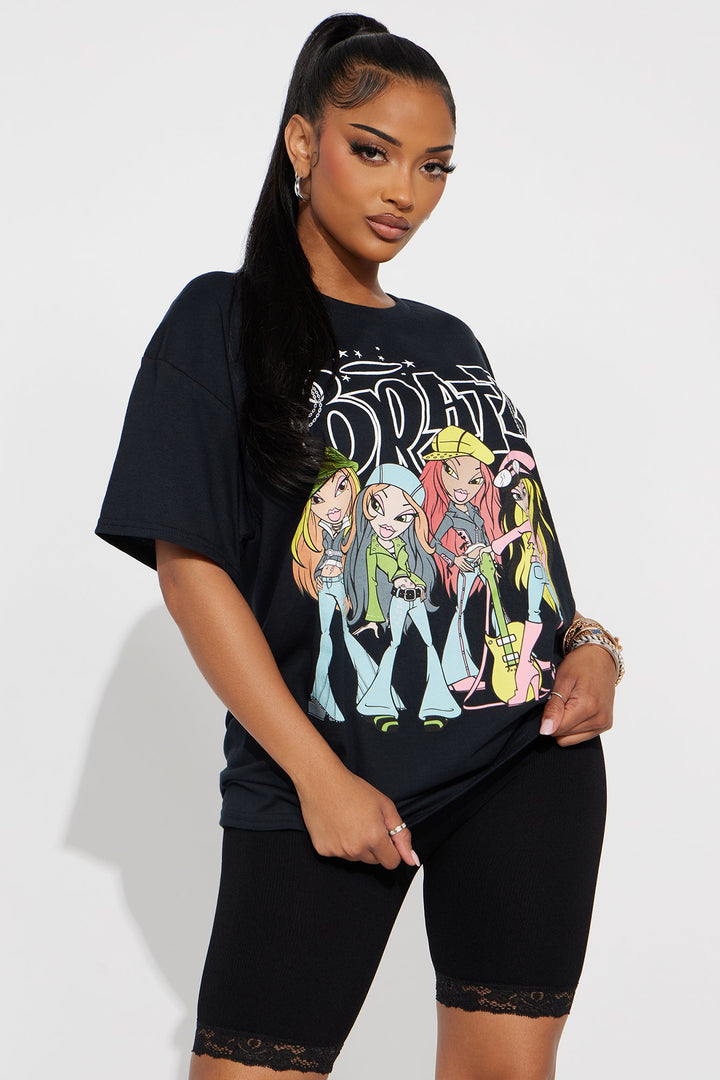 Bratz Squad Oversized Tee - Black