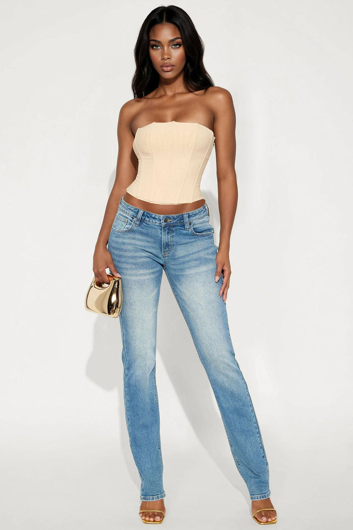 Tall Sicily Straight Leg Jeans - Medium Wash