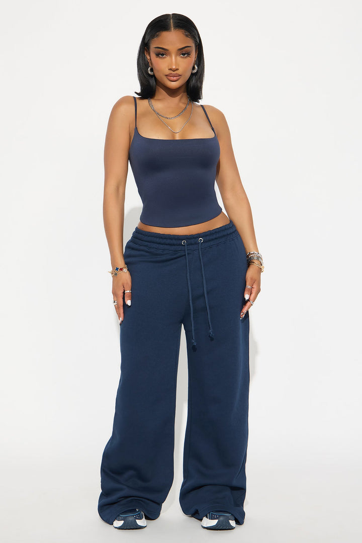 Contour Double Lined Cami Top - Navy