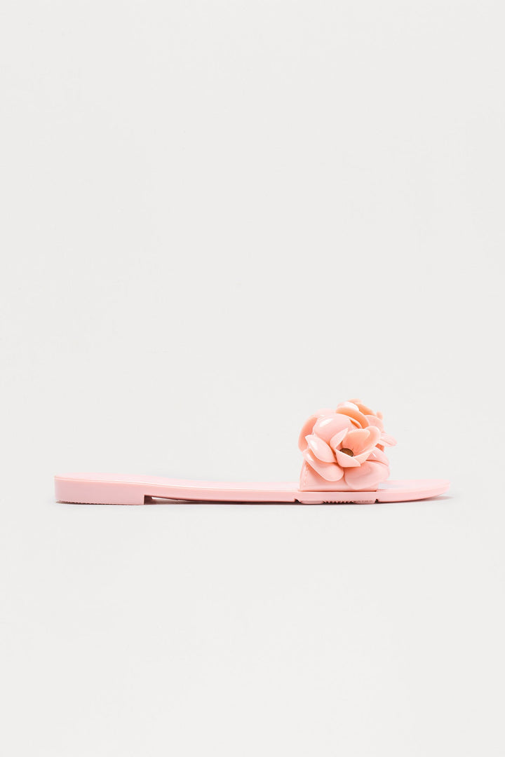 Bryna Flower Slip On Sandals - Pink