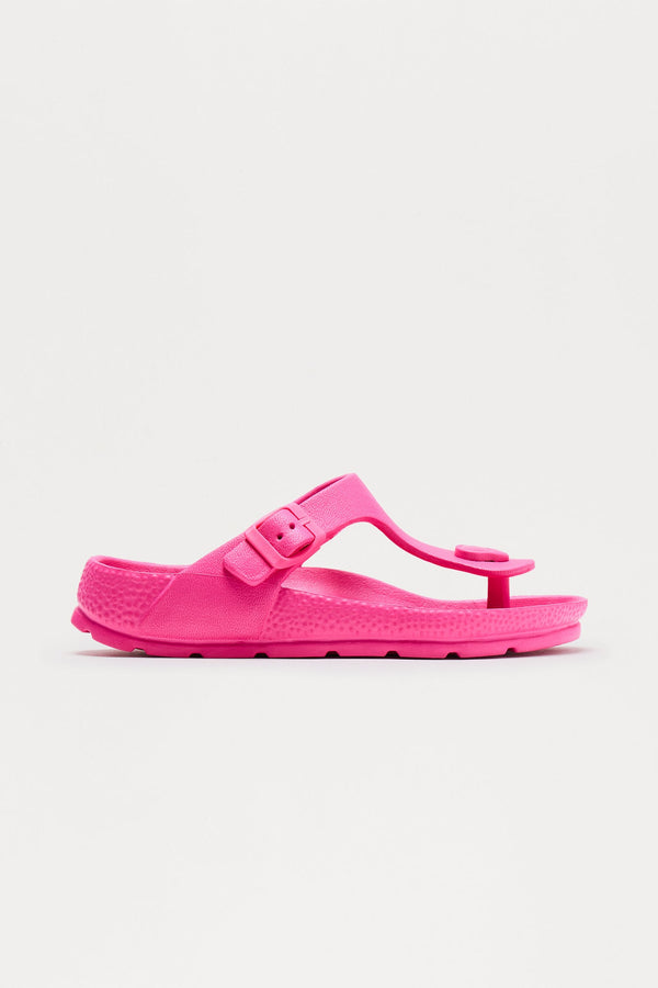 Casper Buckle Flip Flops - Pink