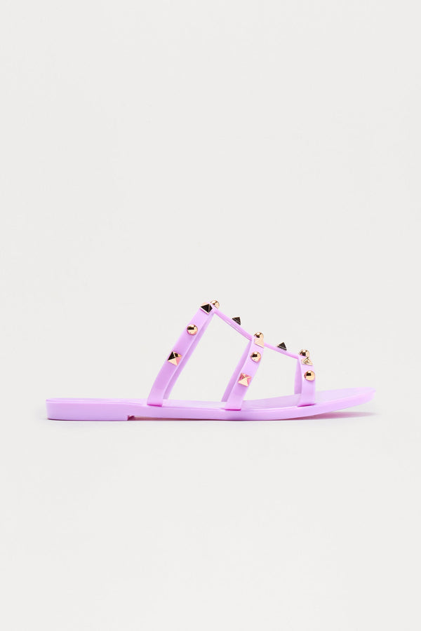 Eira Studded Sandals - Lavender