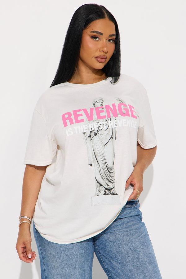 Revenge Is The Best Tee - Natural