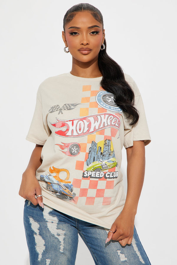 Hot Wheels For Life Tshirt - Cream