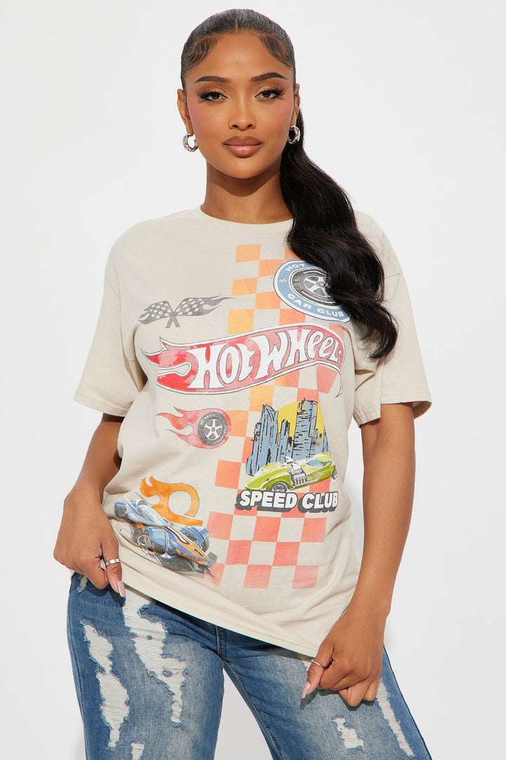 Hot Wheels For Life Tshirt - Cream