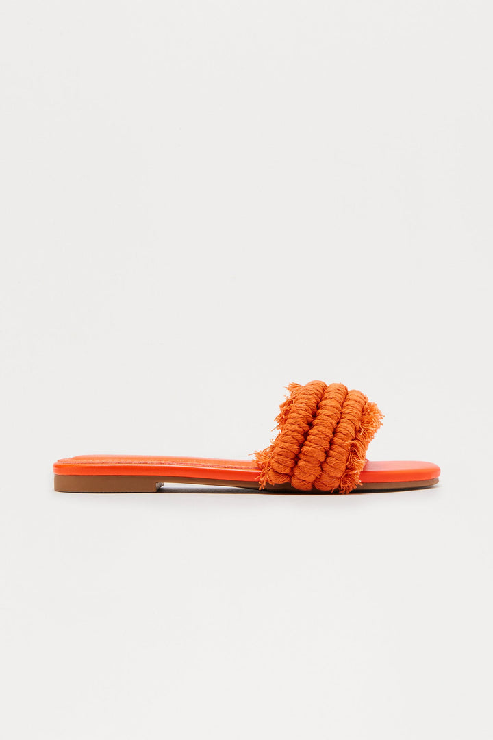 Leo Fringe Slides - Orange