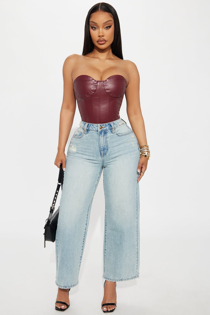Scarlett Cropped Wide Leg Jeans - Light Wash
