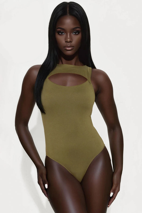 Eli Cut Out Bodysuit - Olive