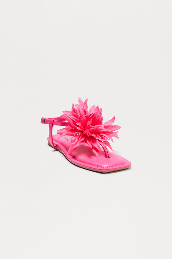 Joyful Flower Slingback Sandals - Pink