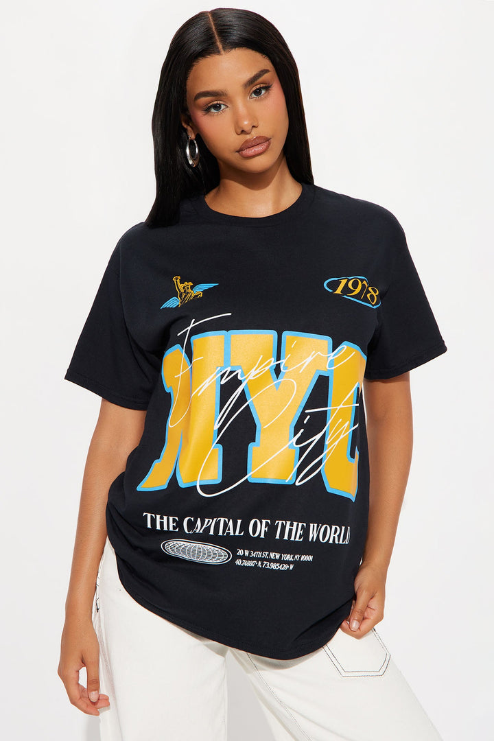 NYC Capital Of The World Tee - Black
