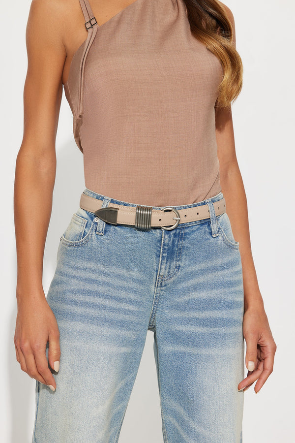 Roxy Hardware Belt - Taupe