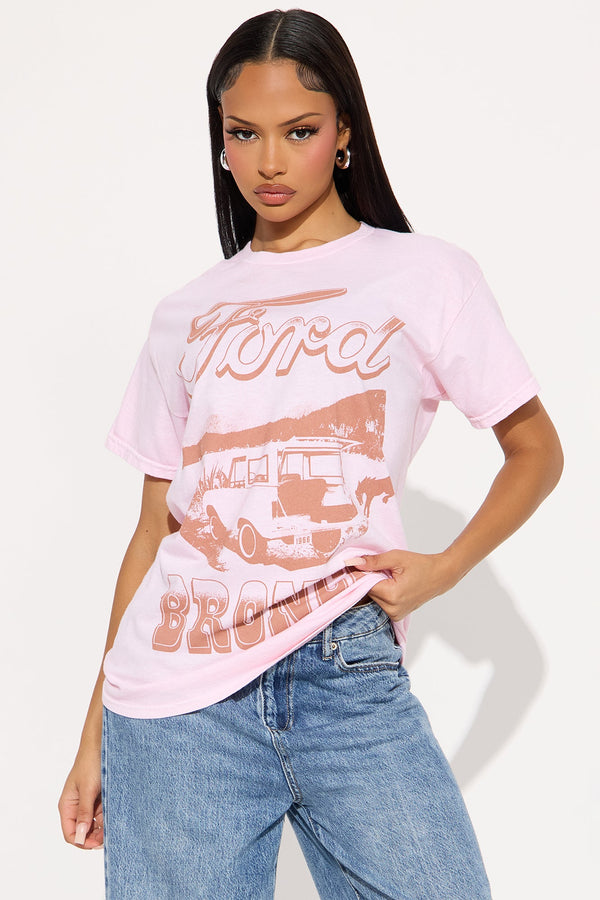 Ford Bronco Desert Drive Washed Tee - Pink