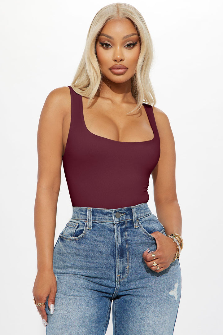 Thalia Tank Top - Burgundy