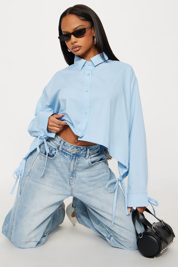 Perfect Illusion Poplin Shirt - Blue