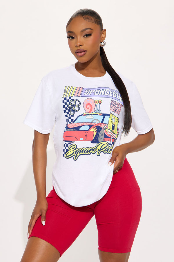 Spongebob Racing Tee - White