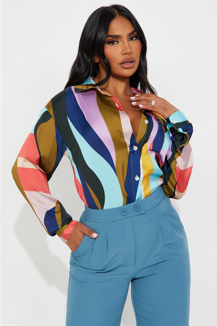 Miami Art Printed Shirt - Multi Color