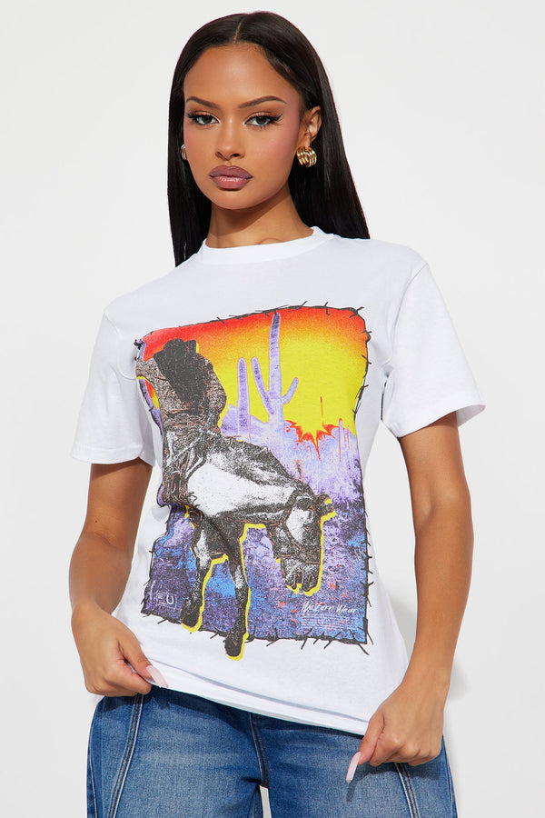 Sunset Desert Tee - White