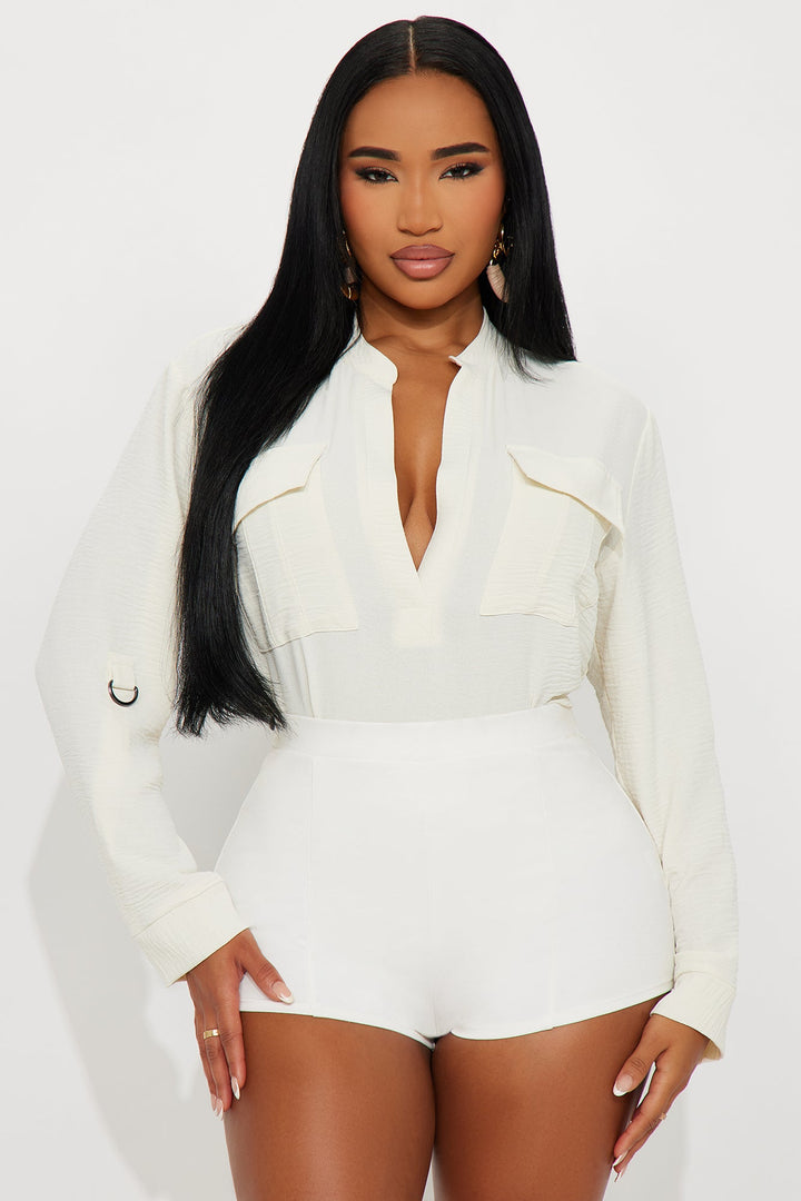 Solange Blouse Top - Cream