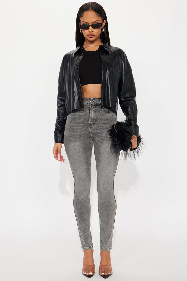 In The Black Skinny Jeans - Grey