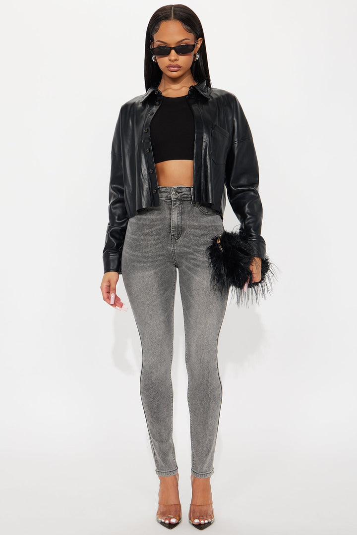 In The Black Skinny Jeans - Grey