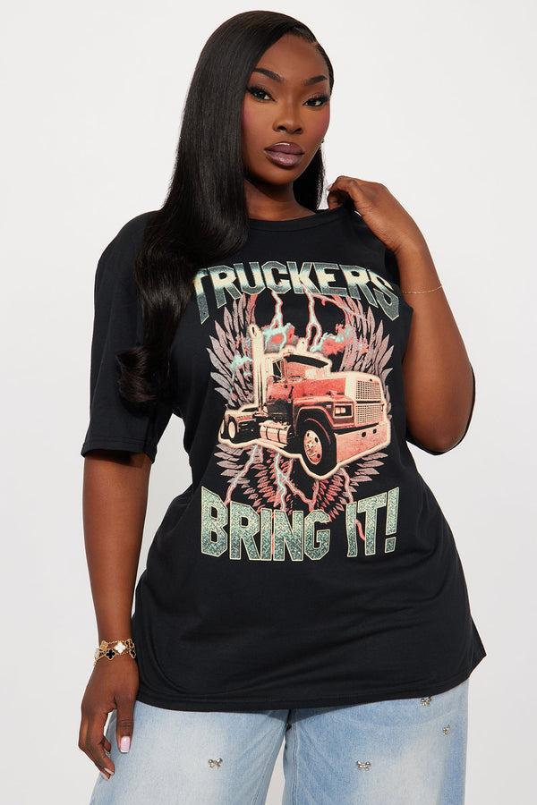 Truckers Bring It Tee - Black