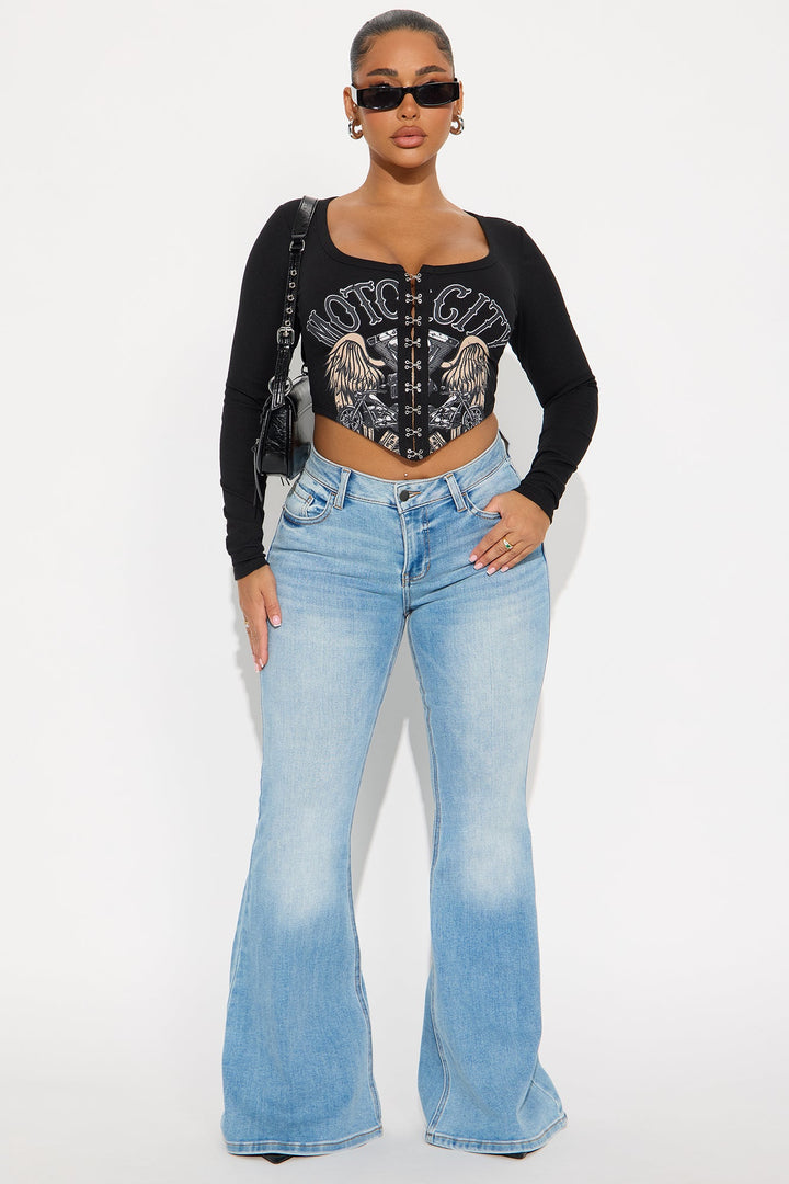 Saturday Super Flare Jeans - Light Wash