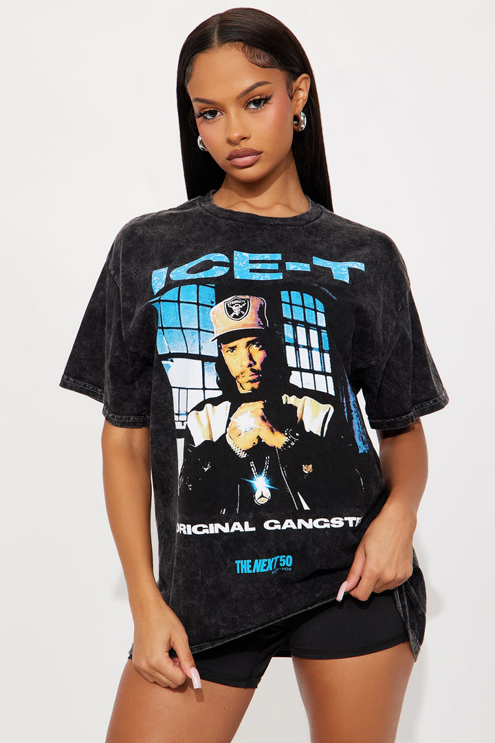 Ice T Washed Tee - Black