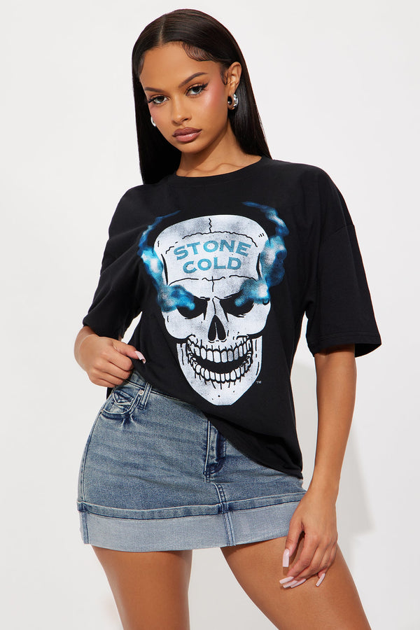 Steve Austin Stone Cold Tee - Black