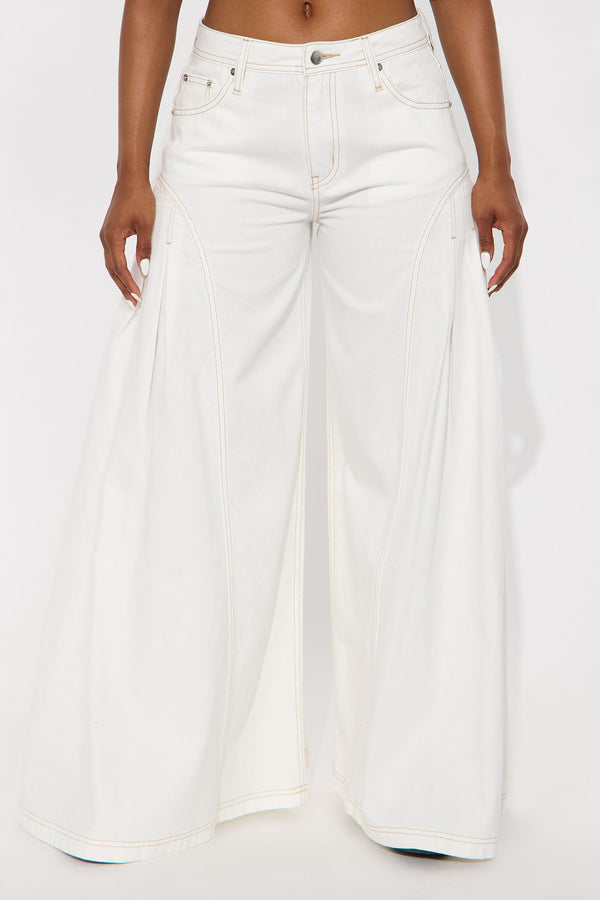 Alicante Wide Leg Jeans - White