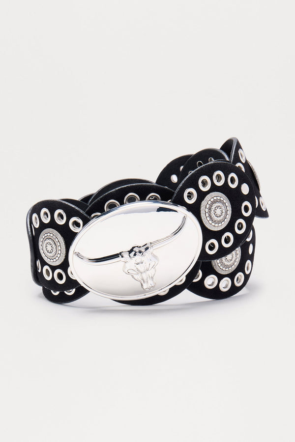 Ride Em Cowgirl Wide Belt - Black