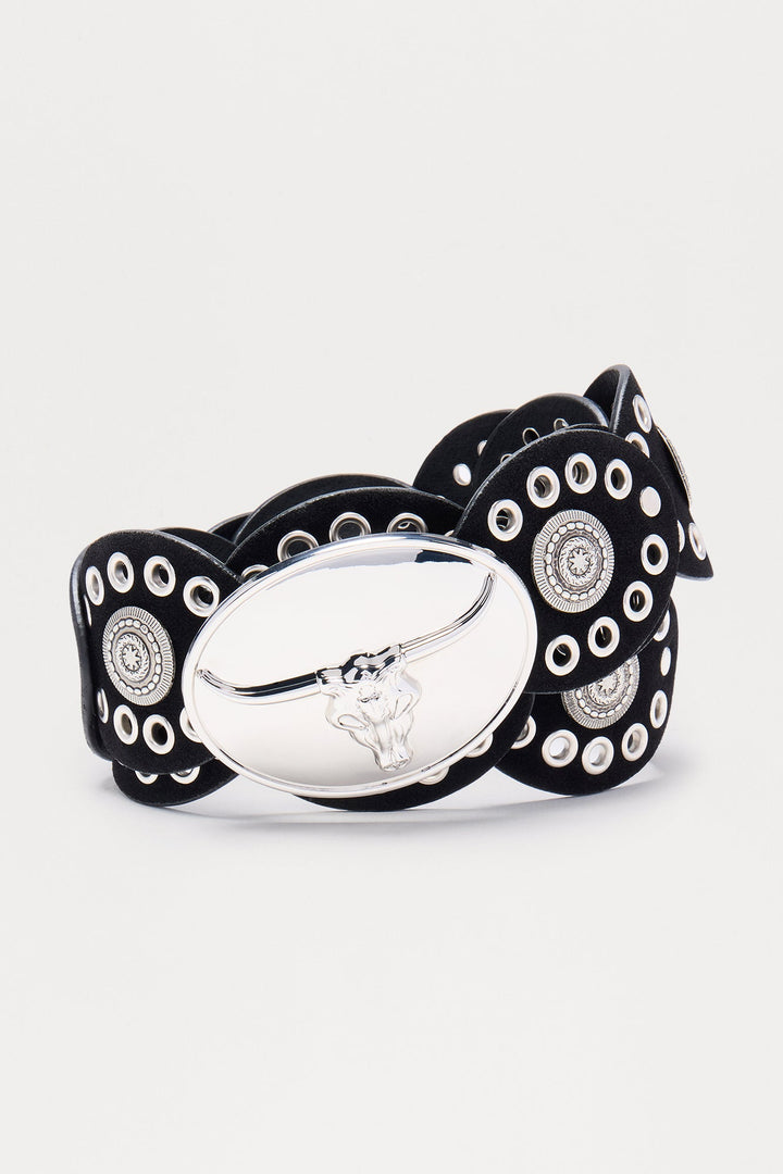 Ride Em Cowgirl Wide Belt - Black
