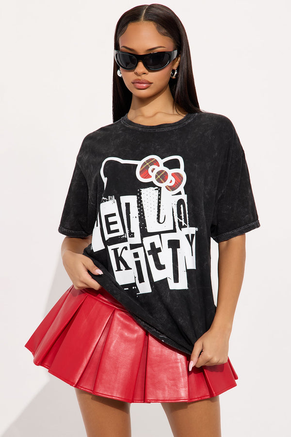 Hello Kitty Washed Tee - Black