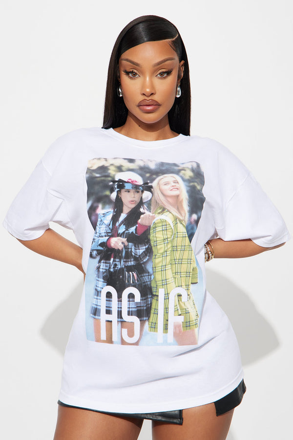 Clueless Cher And Dion Tee - White