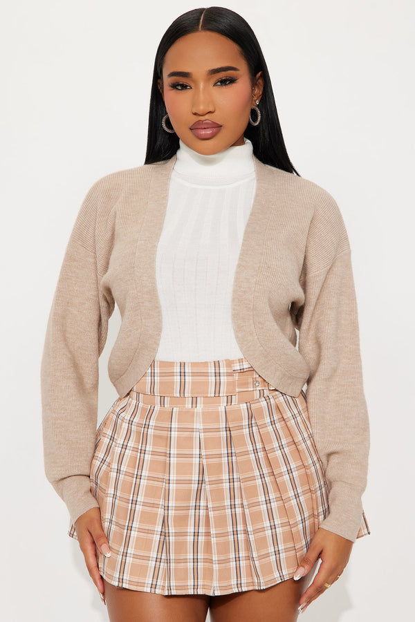 Ocean Breeze Shrug Sweater  - Taupe