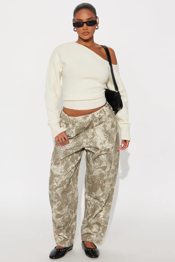 Home Base Barrel Leg Jeans - Grey/combo