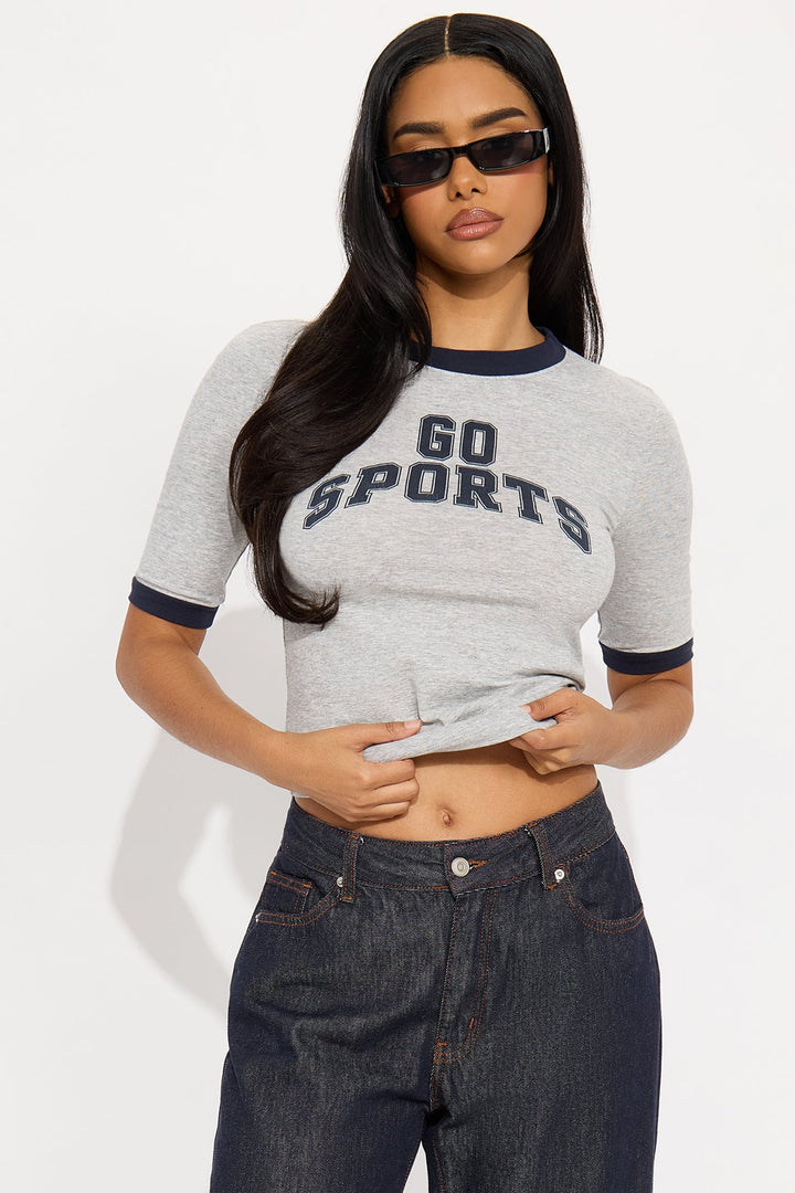 Go Sports Baby Tee - Grey